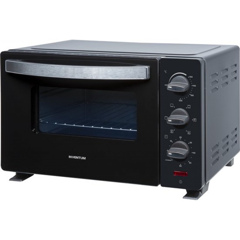 Inventum OV207B - Vrijstaande heteluchtoven - 20 liter - 1350 watt - 6 programma's - Zwart