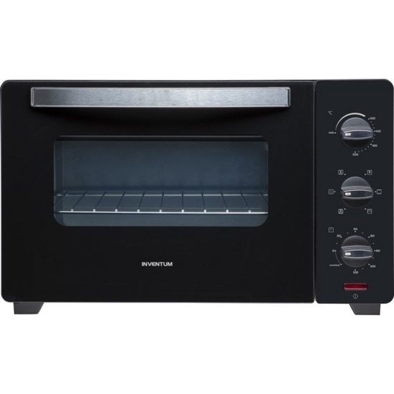 Inventum OV307B - Vrijstaande heteluchtoven - Draaispit - 30 liter - 1600 watt - 6 programma's - Zwart