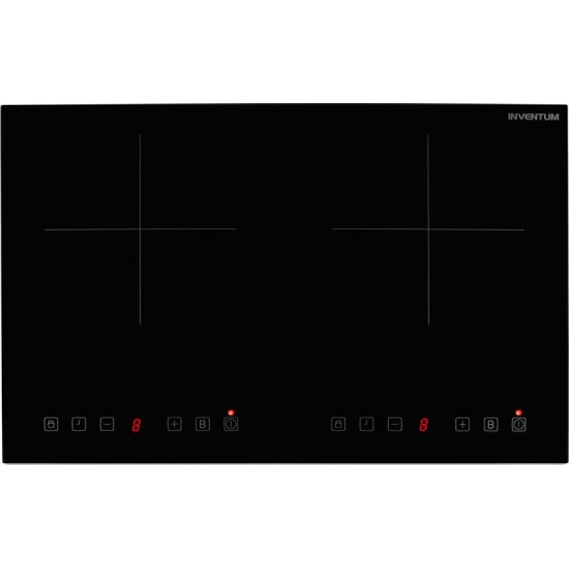 Inventum VKI3020ZWA inductie kookplaat 56,5 cm - 2 kookzones - 1-fase plug en play - Timer - Kinderslot - 8 standen - 3500 W - Vrijstaand - Zwart