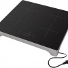 Inventum VKI6010ZIL inductie kookplaat 4 kookzones - 59 cm - 1-fase plug en play - Boost - Timer - Kinderslot - Tot 2600 W - Vrijstaand - Zilver/Zwart