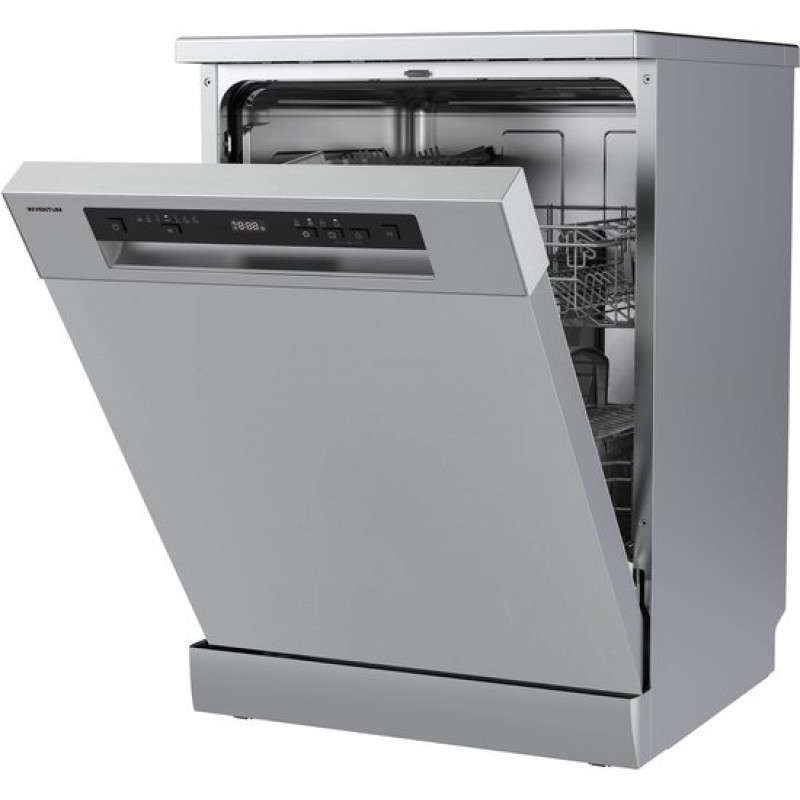 Inventum VVW6036AS Vaatwasser - 14 couverts - Bestekmand - 44 dB - 7 programma's - Deur opent automatisch - Startuitstel - Energielabel C - Vrijstaand - RVS