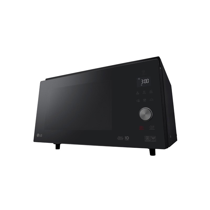 LG MJ3965BPS, Magnetron 39 L, 1100 W Inverter techniek voor snelle, gelijkmatige bereiding, CRISP-schaal voor krokant bakken & grillen, EasyClean™ coating: eenvoudig schoonmaken, Meer kook- en bakmogelijkheden voor flexibel gebruik, Zwart RVS design
