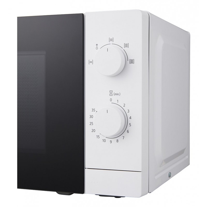 LG MS2082H magnetron 20 L met 700W vermogen voor eenvoudig opwarmen en ontdooien, draaiplateau voor gelijkmatige bereiding en compact design in wit voor elke keuken.