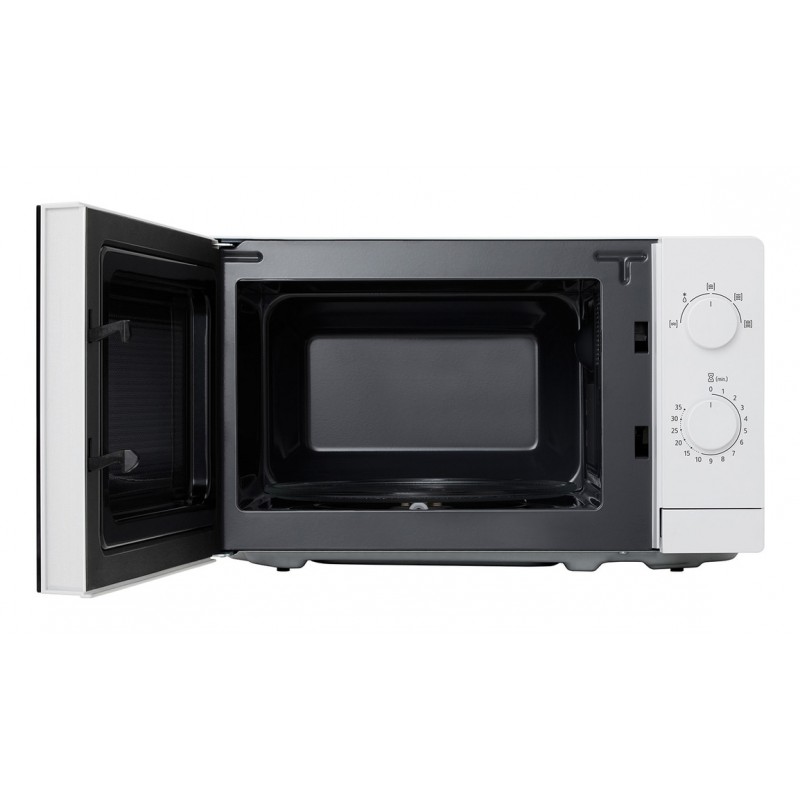 LG MS2082H magnetron 20 L met 700W vermogen voor eenvoudig opwarmen en ontdooien, draaiplateau voor gelijkmatige bereiding en compact design in wit voor elke keuken.