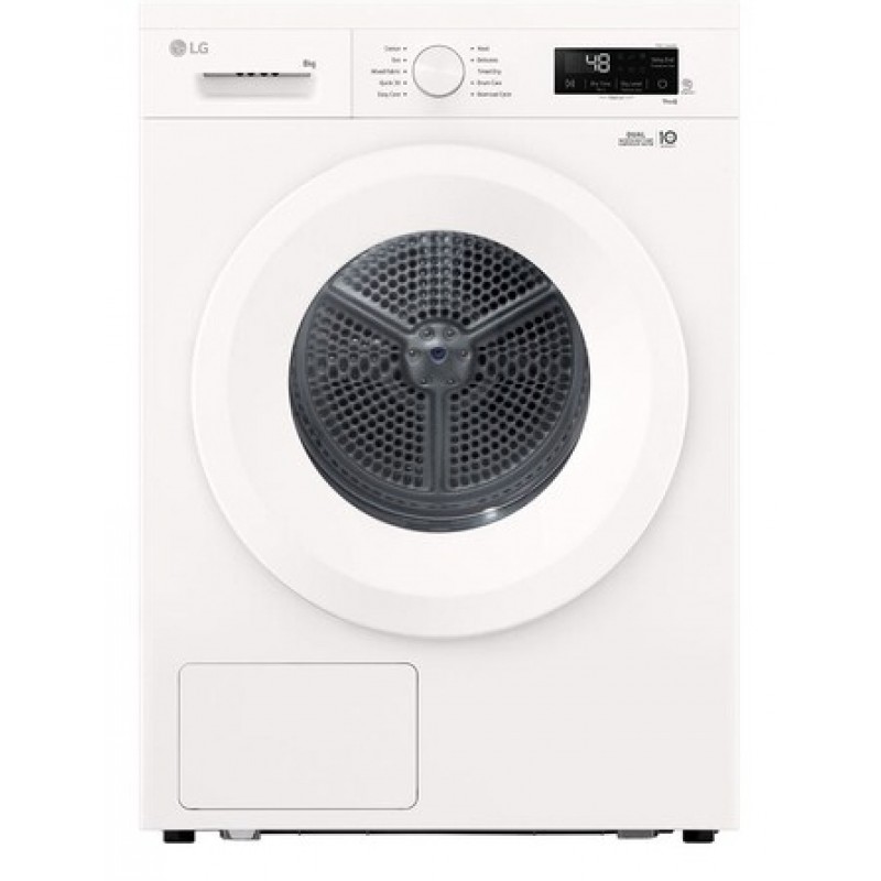 Lg RHX1008NWH - Wasdroger warmtepomp - Warmtepompdroger - 8 kg - Normaal - 64 dB