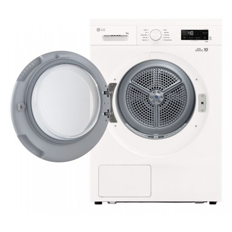 Lg RHX1008NWH - Wasdroger warmtepomp - Warmtepompdroger - 8 kg - Normaal - 64 dB