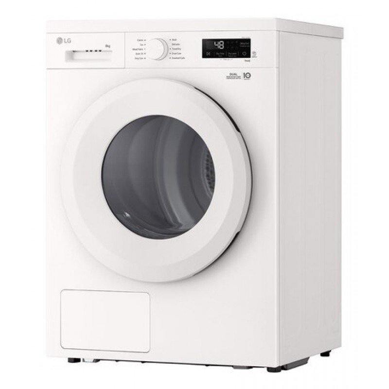Lg RHX1008NWH - Wasdroger warmtepomp - Warmtepompdroger - 8 kg - Normaal - 64 dB