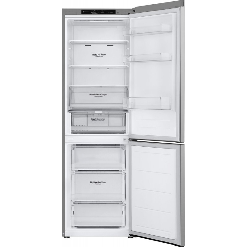 LG GBV3100CPY.APYQEUR koel-vriescombinatie Vrijstaand 344 l C Zilver