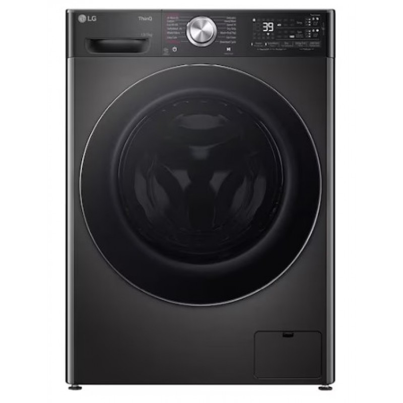 LG EZDispense FWY937BCTA1 was-droogcombinatie met wifi, 13 kg - platina zwart