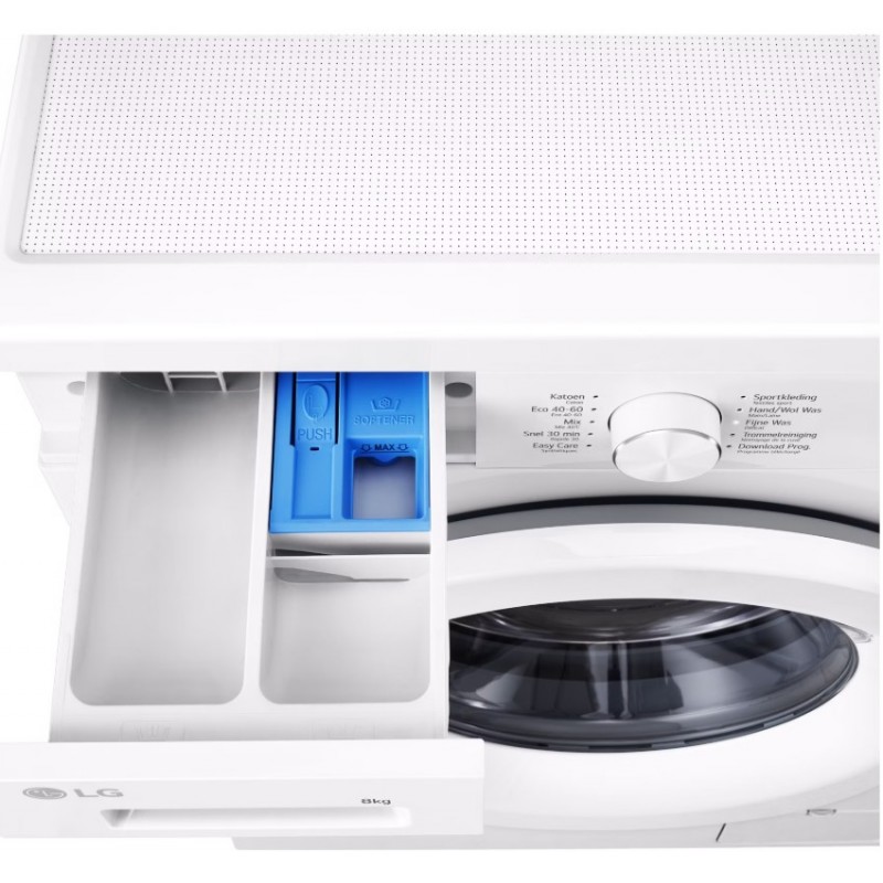 LG F4X1008NWH wasmachine - 8kg - 1400 toeren