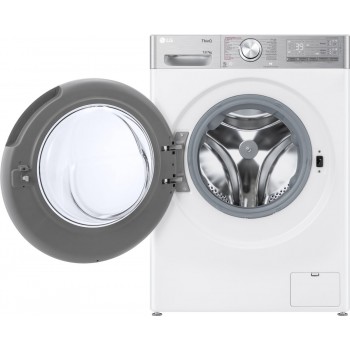 LG F4DR9537S2W was‑droogcombinatie 13 kg met AI DD voor slimme stofverzorging - TurboWash 39 voor sneller wassen - EzDispense automatische dosering - hygiënisch wassen met stoom en ThinQ slimme bediening. Energieklasse A‑20%