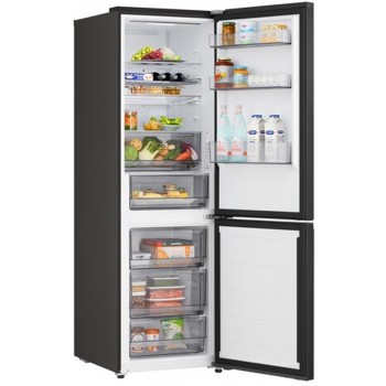LG - 465L - Koel-vriescombinatie - Zwart - GBBS322BEV - B label
