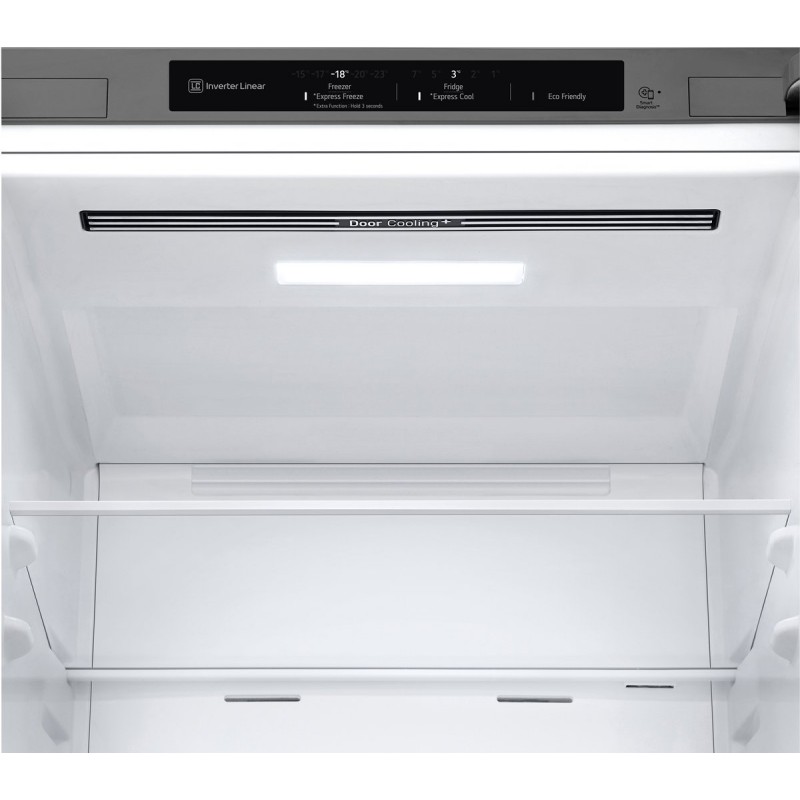 LG GBBS322BPY - Koel-vriescombinatie - 375L- RVS