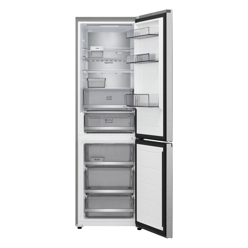 LG GBBS716AMB Fit&Max koel-vriescombinatie (A, 333 l, 1860 mm hoog, Essence Black Steel