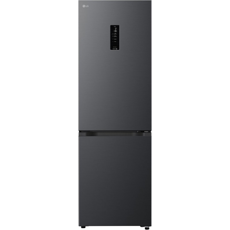 LG GBBSJ11DEP koel‑vriescombinatie Zwart met DoorCooling voor gelijkmatige koeling - Zero Clearance voor een naadloze pasvorm - MAXFit voor maximale opslagruimte - ThinQ bediening. Energieklasse D