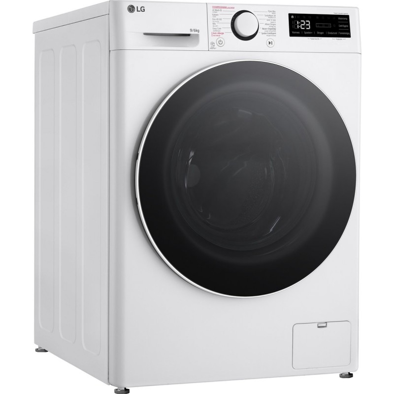 LG GD3R509S0 - 9/6 kg Was-droogcombinatie met Slimme AI DD™ motor - Hygiënisch wassen met stoom - ThinQ™