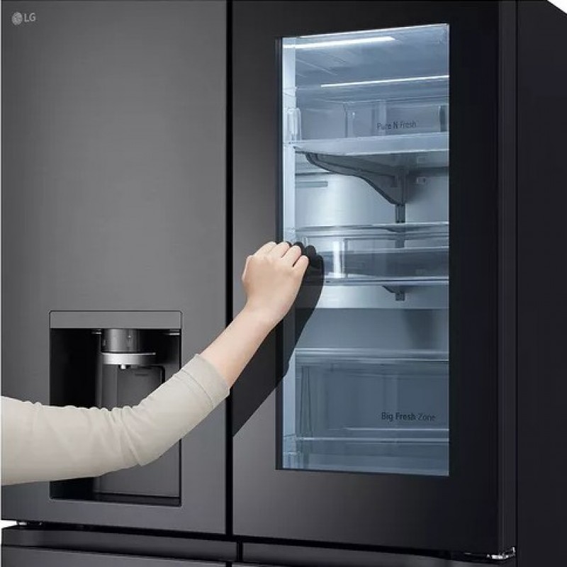 LG CraftIce InstaView GMG96CRAFT Amerikaanse stijl slimme koel-vriescombinatie - Essence Black Steel