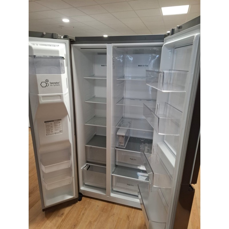 Schademodel - LG GSJV51PZTE | 635 L, Side-by-Side koelkast met ijs-, crushed ice en waterdispenser | interne watertank | Total No Frost | Linear Cooling | DoorCooling | Platinum Silver