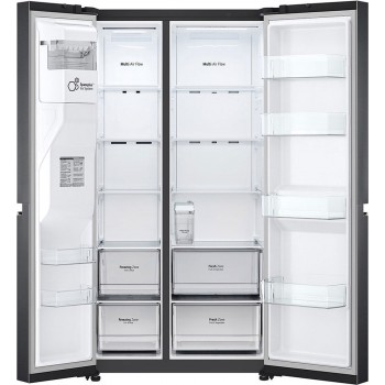 LG GSLV71MCTE - Amerikaanse Koelkast - 635 Liter - Zwart