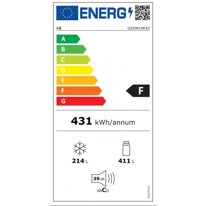 LG Instaview GSX961NEAZ - Amerikaanse koelkast