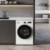 LG W4X1085NWB was‑droogcombinatie 8/5 kg met 6 Motion DD voor optimale stofverzorging, TurboWash 360 voor sneller wassen, Steam voor anti‑allergie en ThinQ slimme bediening. Energieklasse A