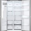 LG GSLE81PYBC Amerikaanse koelkast 628L met water- en ijsdispenser zonder leidingwerk, UVnano (99,99% bacteriën), DoorCooling+, SpacePlus icemaker, FRESH Converter, ThinQ slimme bediening, stille en zuinige Smart Inverter, Energieklasse C.