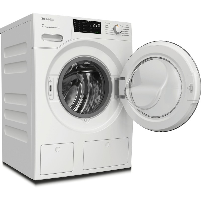 MIELE WWG880 WCS PWash&TDos&Steam W1 Witte Editie Wasmachine (9 kg, 1400 tpm, A, pluizenfilter, filter voor vreemde voorwerpen)