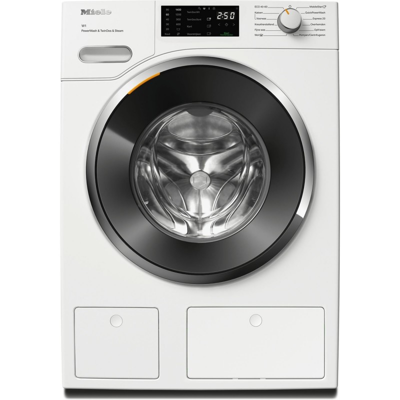 MIELE WWG880 WCS PWash&TDos&Steam W1 Witte Editie Wasmachine (9 kg, 1400 tpm, A, pluizenfilter, filter voor vreemde voorwerpen)