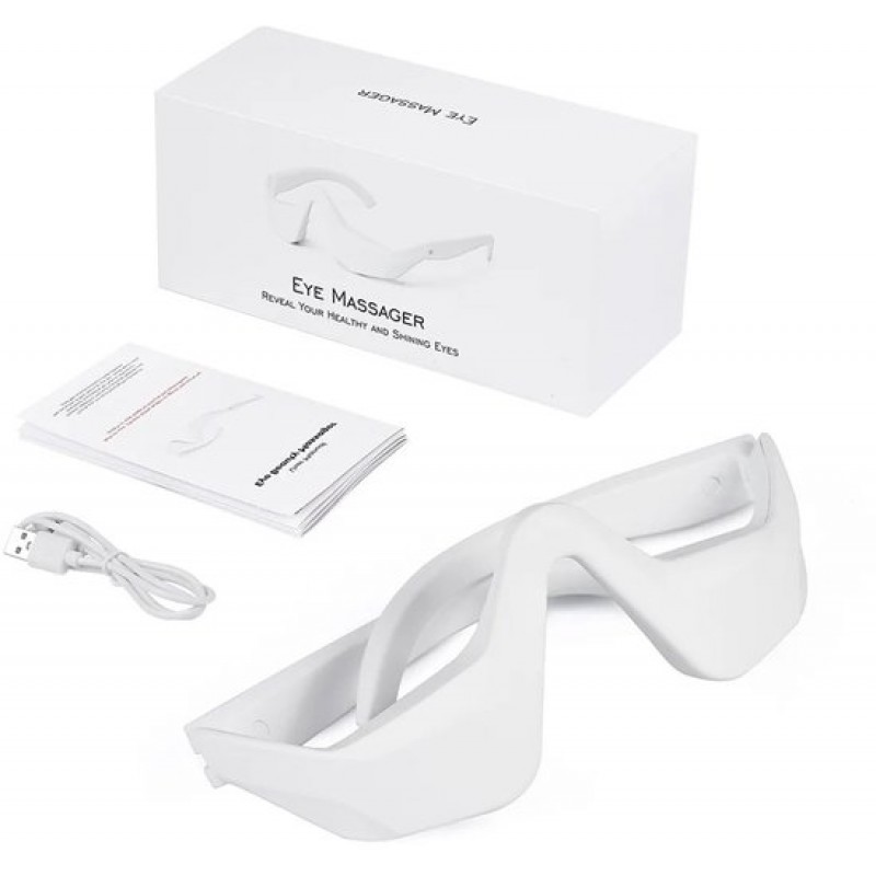 Oogmassageapparaat - Verminderd wallen - Oogverzorging - Lifting masker - EMS - Rood licht - Donkere kringen - Huidverbetering - Bril - Oogzak verwijderen - Licht therapie - Oogspa - Ontspannen