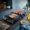 Philips Contactgrill HD6307/70 - 2200W – Digitaal Display - Voedselthermometer - Timerfunctie - Uitneembare Platen - 8 Programma’s - RVS - Zwart