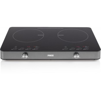 Princess 303011 Dubbele Inductie Kookplaat - Vrijstaand - Digitaal - LED-display - 3100 Watt - Zwart