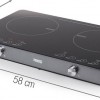 Princess 303011 Dubbele Inductie Kookplaat - Vrijstaand - Digitaal - LED-display - 3100 Watt - Zwart