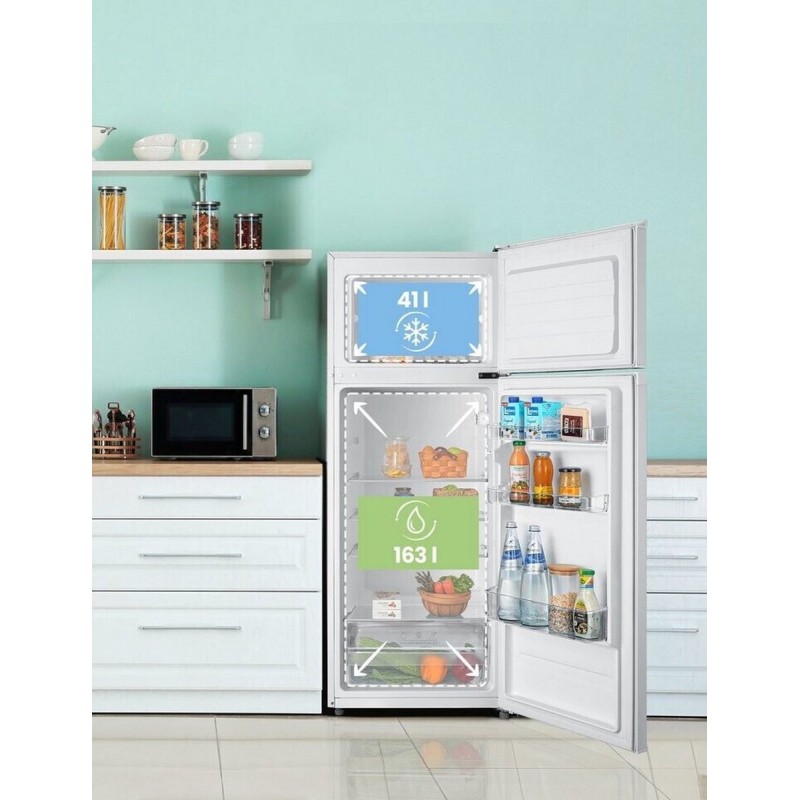 Comfeè RCT284WH2A - Koel- vriescombinatie - 143 cm hoog