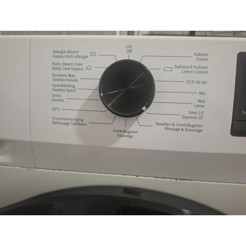 Refurbished - Everglades EVWM71401AW Zuinige Wasmachine - 7KG - A Klasse - Stoomfuncties - Koolborstelloze Motor - Zeer Stil 72dB - Helder Wit