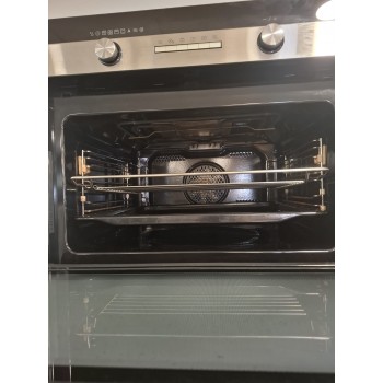 Refurbished - Inventum IMC6150RK - Inbouw combi-oven - Hetelucht - Magnetron - Grill - 50 liter - 45 cm hoog - Tot 250 graden - Zwart/RVS