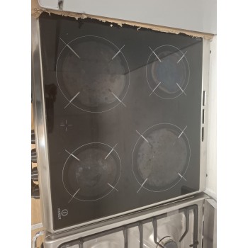 Refurbished - Refurbished - Indesit KN6C61A(X)/NL S fornuis Vrijstaand fornuis Zwart, Zilver Keramisch 