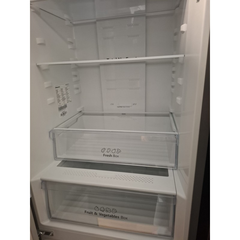 Refurbished - HISENSE RB390N4CCD Koel-vriescombinatie - Niet inbouwbaar - Breedte 59,5 cm - Hoogte 208,00 cm - 304 l