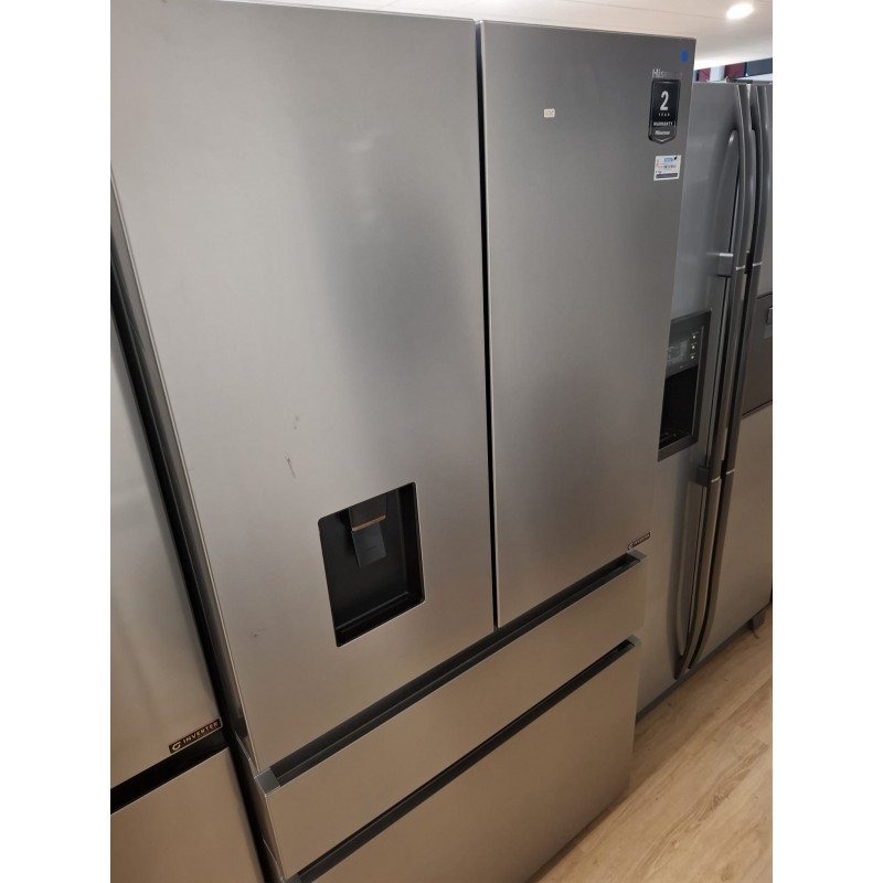 Refurbished - Hisense RF749N4SWSE amerikaanse koelkast Vrijstaand 579 l E Roestvrijstaal 