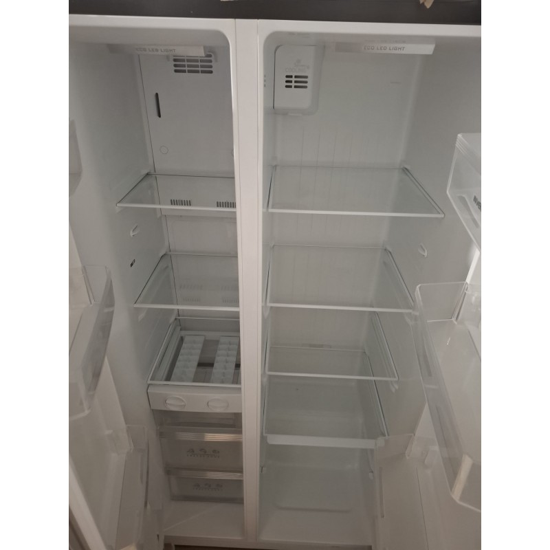 Refurbished - Inventum SKV0178B - Amerikaanse koelkast - 2 deuren - No Frost - Superkoelen - Supervriezen - 555 liter - Zwart