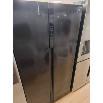 Refurbished - Inventum SKV0178B - Amerikaanse koelkast - 2 deuren - No Frost - Superkoelen - Supervriezen - 555 liter - Zwart
