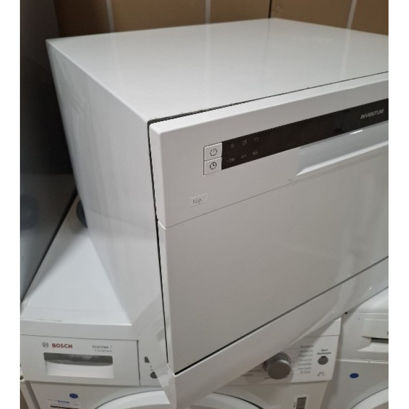 Refurbished - Inventum VVW5520 - Mini vaatwasser - Vrijstaand - 6 couverts - 6 programma’s - Bestekmandje- Wit