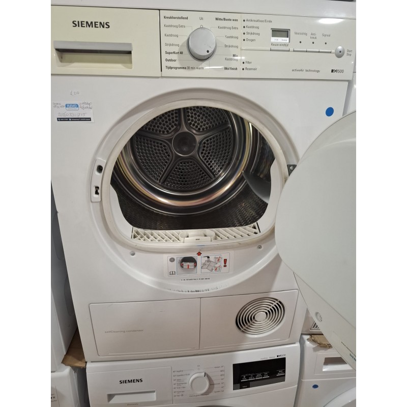Refurbished - Siemens WT44W371NL wasdroger Vrijstaand Voorbelading Wit 7 kg 
