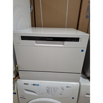 refurbished - Inventum VVW5520 - Mini vaatwasser - Vrijstaand - 6 couverts - 6 programma’s - Bestekmandje- Wit