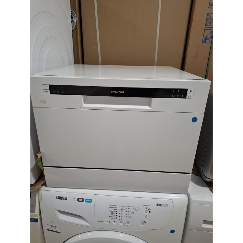 refurbished - Inventum VVW5520 - Mini vaatwasser - Vrijstaand - 6 couverts - 6 programma’s - Bestekmandje- Wit