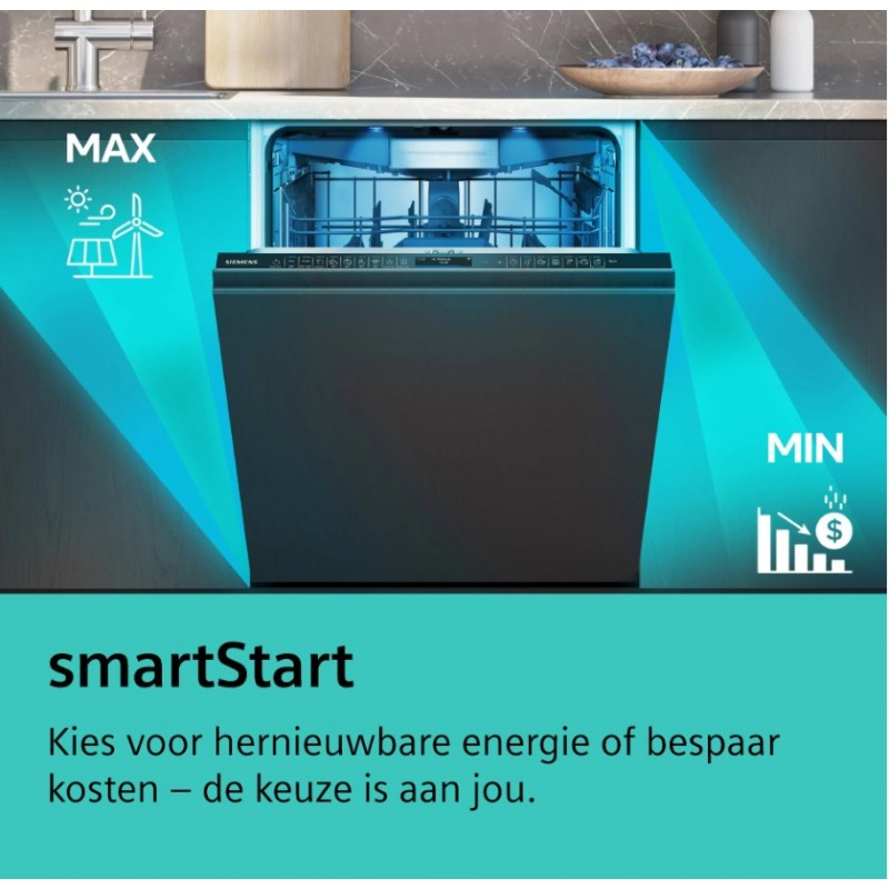 Siemens SN15ZC01CS - onderbouw - 14 couverts vaatwasser - besteklade - Zeolith