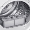Samsung DV90DG52A0TE, Vrijstaand, Voorbelading, Warmtepomp, Wit, Knoppen, Draaiknop, Glazen deur