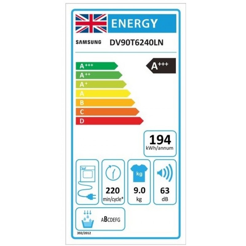 Samsung DV90T6240LN Warmtepompdroger 9kg