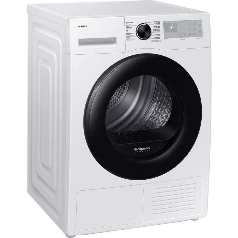 Samsung DV9UDG52A0AHEN Wasdroger - Warmtepompdroger - 9kg - Wit - NL/FR