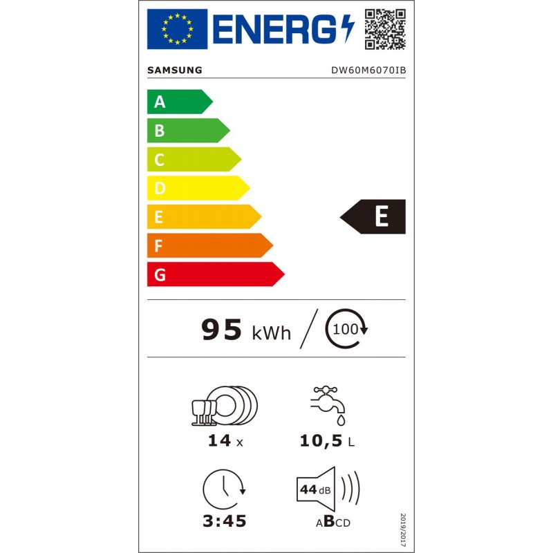 Samsung DW60M6070IB - Inbouw vaatwasser
