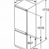 Siemens KI86NADD0 - iQ500 - Inbouw koelkast - koel-vriescombinatie - 177.2 cm x 55.8 cm - Vlakscharnier - softClose - noFrost: nooit meer je vriezer ontdooien - hyperFresh meer ruimte voor groente en fruit